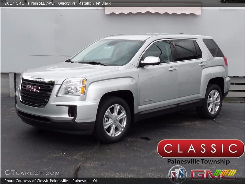 Quicksilver Metallic / Jet Black 2017 GMC Terrain SLE AWD