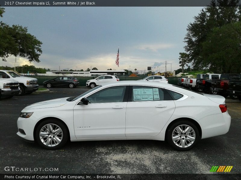 Summit White / Jet Black 2017 Chevrolet Impala LS
