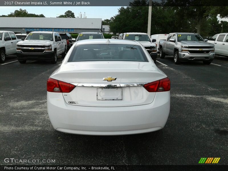 Summit White / Jet Black 2017 Chevrolet Impala LS