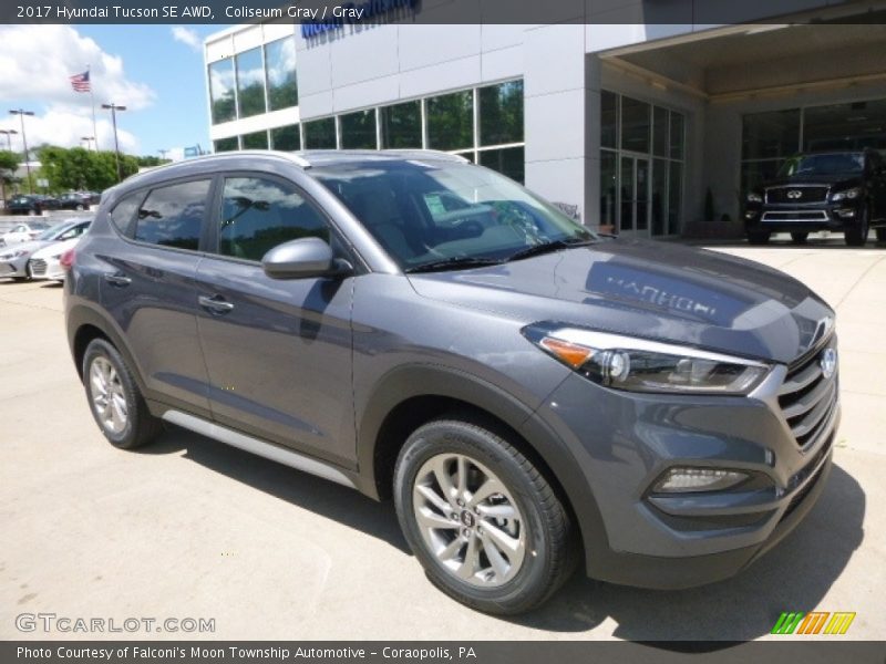 Coliseum Gray / Gray 2017 Hyundai Tucson SE AWD