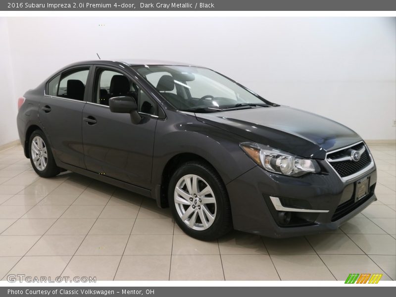 Dark Gray Metallic / Black 2016 Subaru Impreza 2.0i Premium 4-door