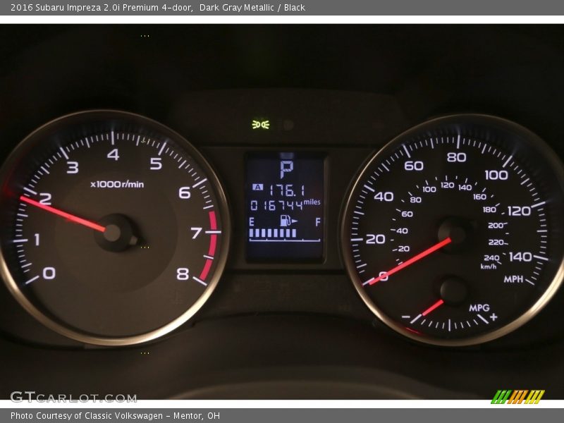 Dark Gray Metallic / Black 2016 Subaru Impreza 2.0i Premium 4-door