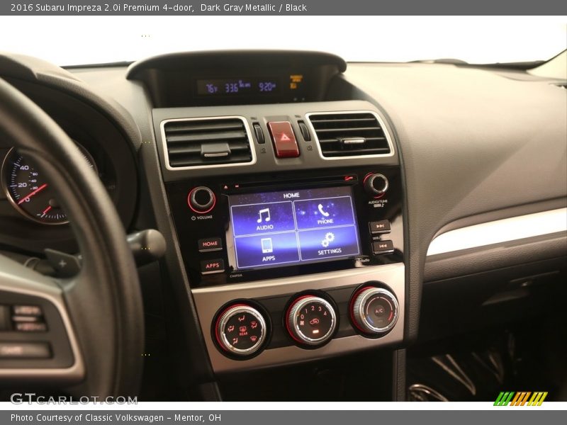 Dark Gray Metallic / Black 2016 Subaru Impreza 2.0i Premium 4-door