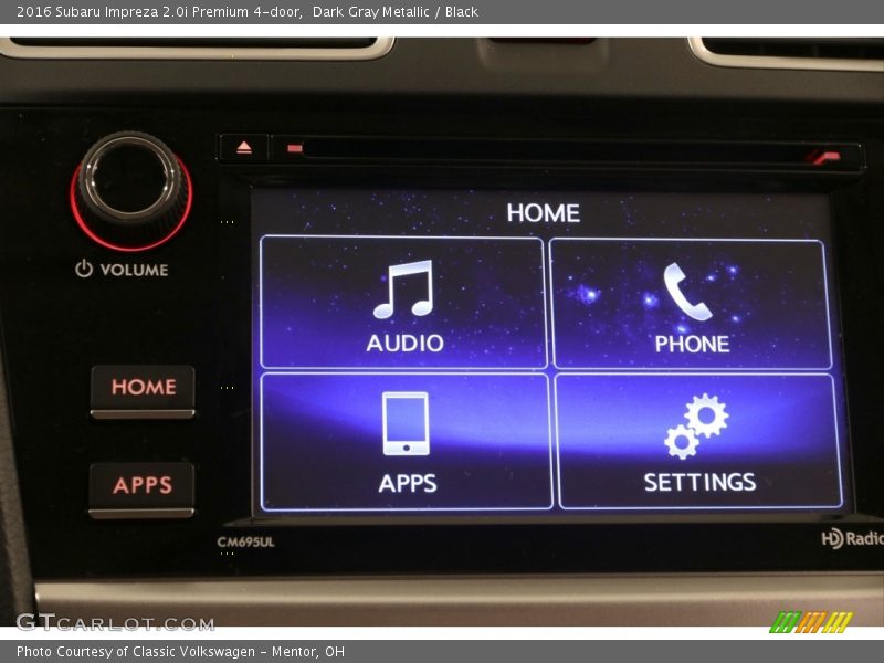 Dark Gray Metallic / Black 2016 Subaru Impreza 2.0i Premium 4-door