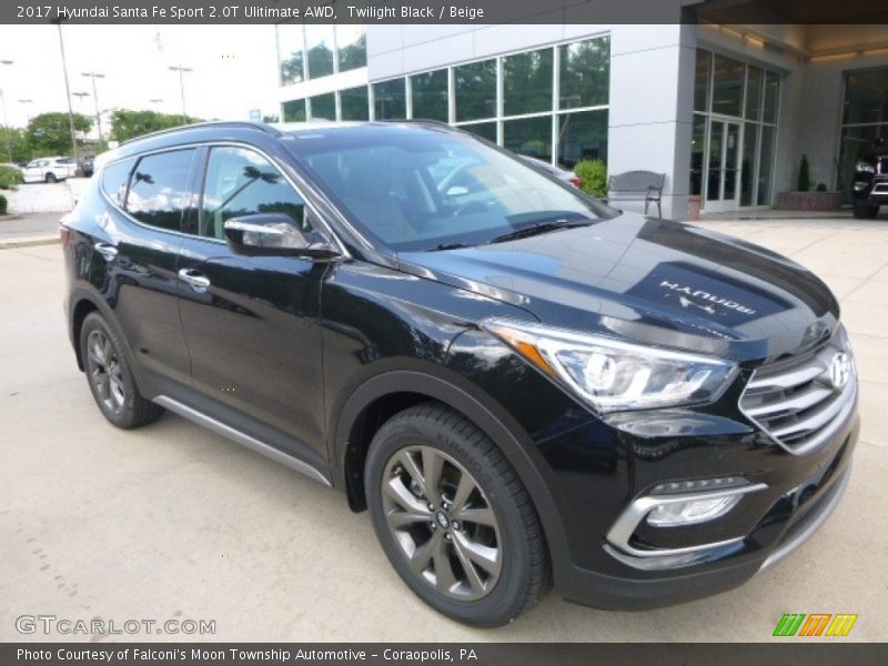 Twilight Black / Beige 2017 Hyundai Santa Fe Sport 2.0T Ulitimate AWD