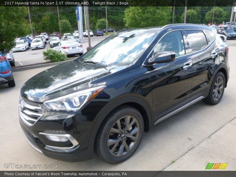 Twilight Black / Beige 2017 Hyundai Santa Fe Sport 2.0T Ulitimate AWD