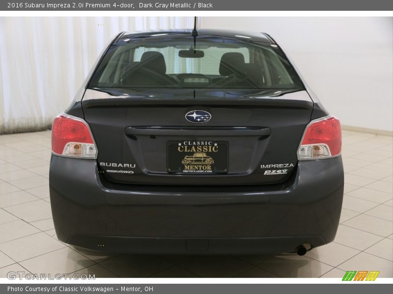 Dark Gray Metallic / Black 2016 Subaru Impreza 2.0i Premium 4-door