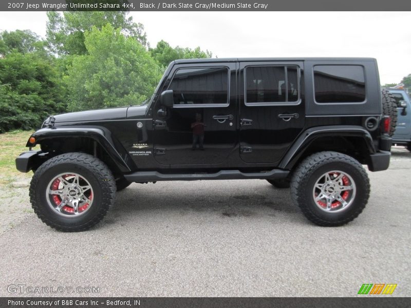 Black / Dark Slate Gray/Medium Slate Gray 2007 Jeep Wrangler Unlimited Sahara 4x4