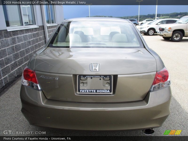 Bold Beige Metallic / Ivory 2009 Honda Accord LX-P Sedan