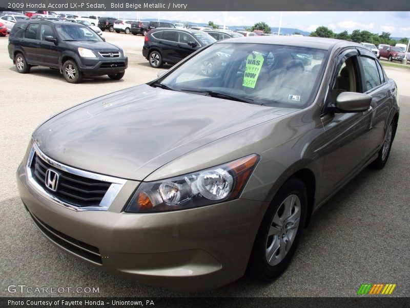 Bold Beige Metallic / Ivory 2009 Honda Accord LX-P Sedan