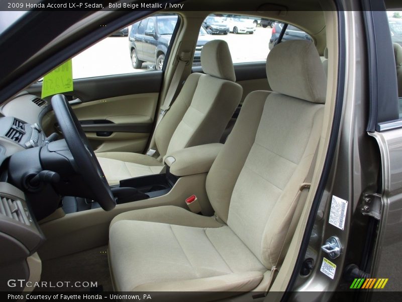 Bold Beige Metallic / Ivory 2009 Honda Accord LX-P Sedan