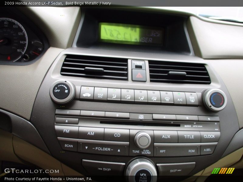 Bold Beige Metallic / Ivory 2009 Honda Accord LX-P Sedan