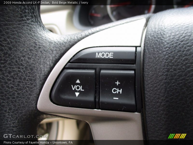Bold Beige Metallic / Ivory 2009 Honda Accord LX-P Sedan
