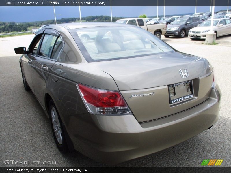 Bold Beige Metallic / Ivory 2009 Honda Accord LX-P Sedan