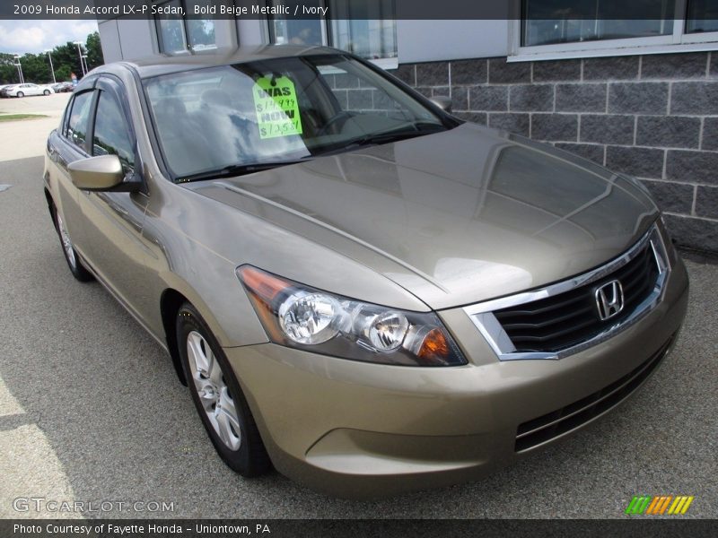 Bold Beige Metallic / Ivory 2009 Honda Accord LX-P Sedan