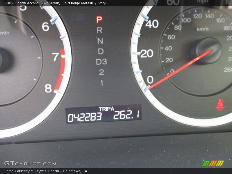 Bold Beige Metallic / Ivory 2009 Honda Accord LX-P Sedan