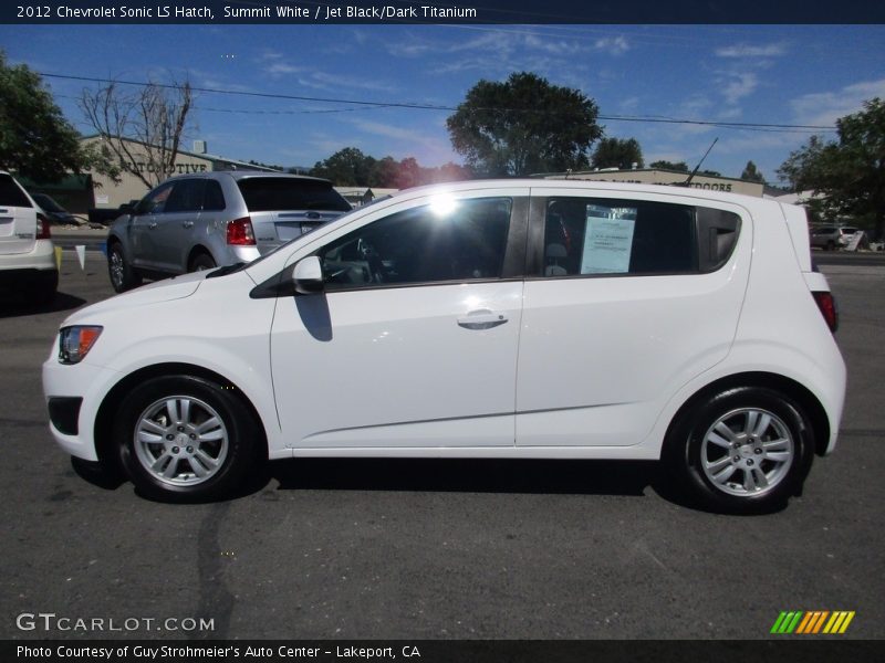 Summit White / Jet Black/Dark Titanium 2012 Chevrolet Sonic LS Hatch