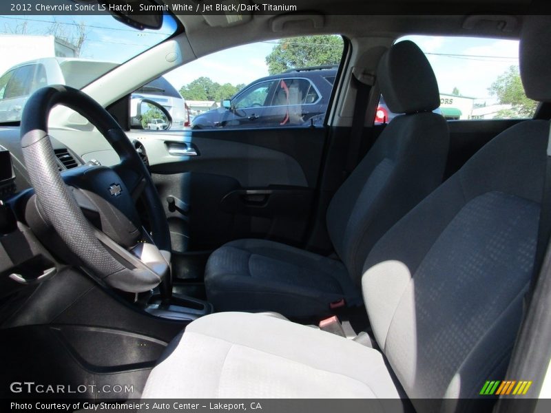 Summit White / Jet Black/Dark Titanium 2012 Chevrolet Sonic LS Hatch