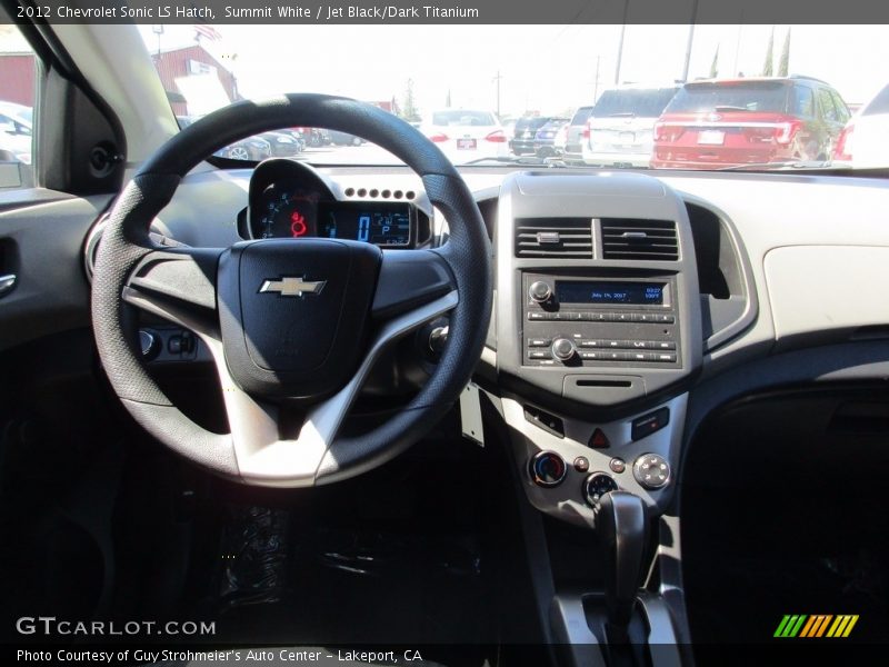 Summit White / Jet Black/Dark Titanium 2012 Chevrolet Sonic LS Hatch