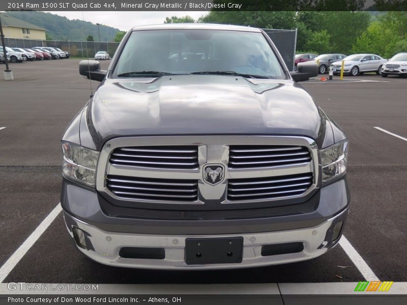Mineral Gray Metallic / Black/Diesel Gray 2014 Ram 1500 SLT Quad Cab 4x4