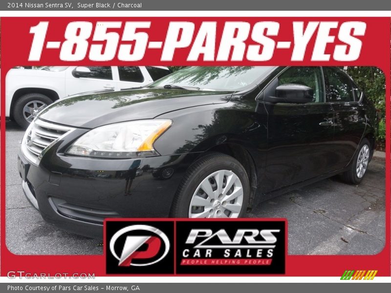 Super Black / Charcoal 2014 Nissan Sentra SV