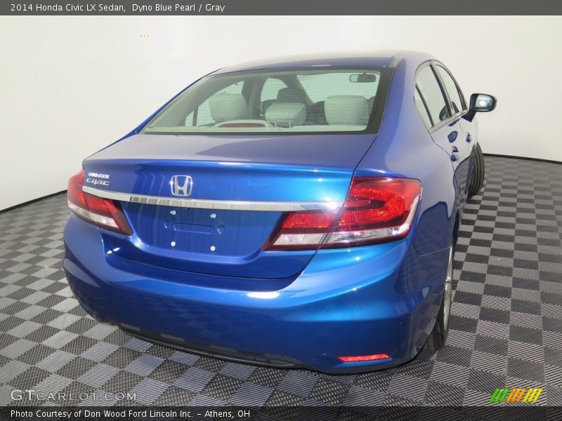 Dyno Blue Pearl / Gray 2014 Honda Civic LX Sedan