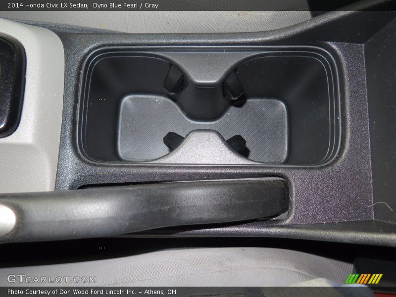 Dyno Blue Pearl / Gray 2014 Honda Civic LX Sedan