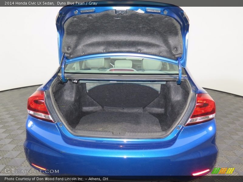 Dyno Blue Pearl / Gray 2014 Honda Civic LX Sedan