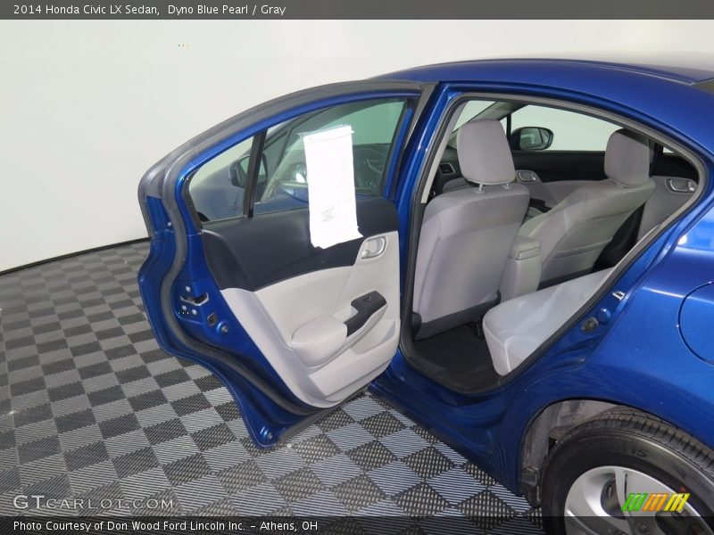 Dyno Blue Pearl / Gray 2014 Honda Civic LX Sedan