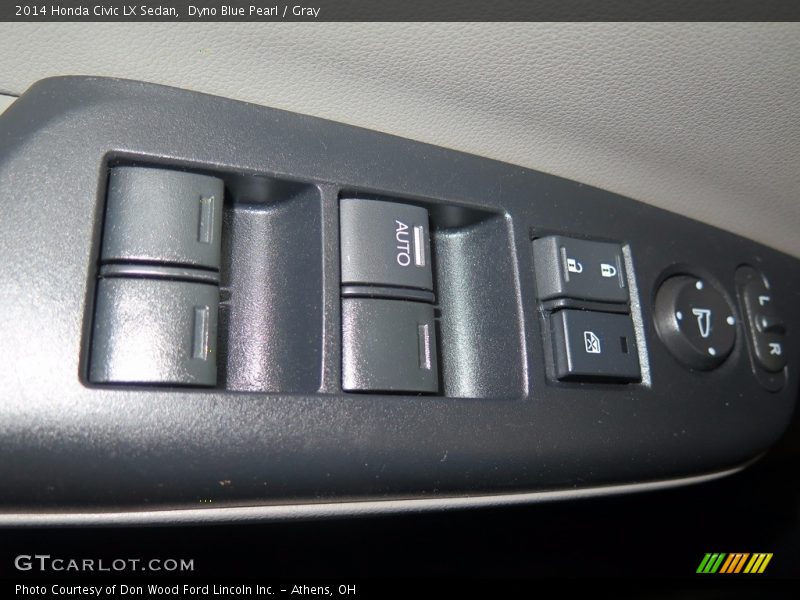 Dyno Blue Pearl / Gray 2014 Honda Civic LX Sedan