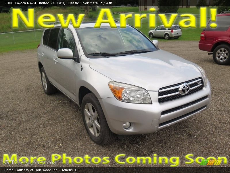 Classic Silver Metallic / Ash 2008 Toyota RAV4 Limited V6 4WD