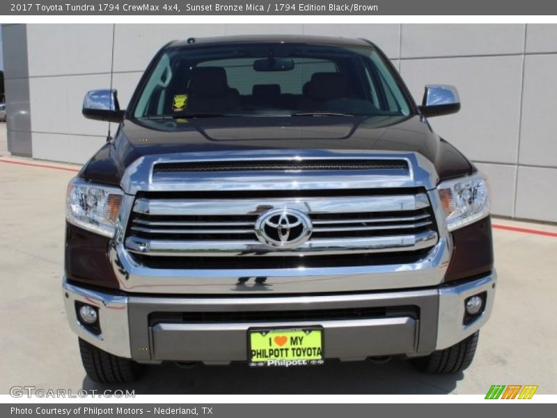 Sunset Bronze Mica / 1794 Edition Black/Brown 2017 Toyota Tundra 1794 CrewMax 4x4