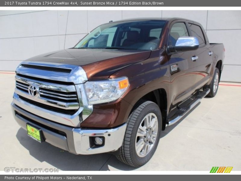 Sunset Bronze Mica / 1794 Edition Black/Brown 2017 Toyota Tundra 1794 CrewMax 4x4