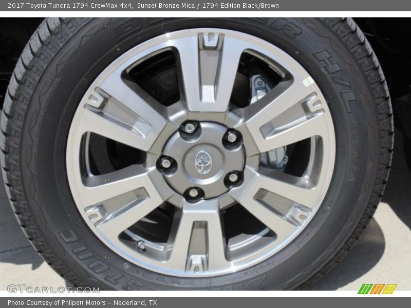 Sunset Bronze Mica / 1794 Edition Black/Brown 2017 Toyota Tundra 1794 CrewMax 4x4