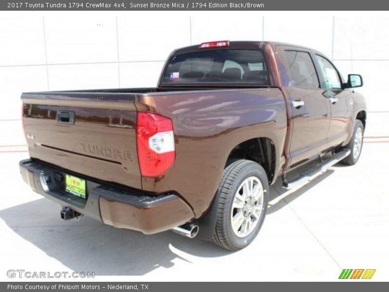 Sunset Bronze Mica / 1794 Edition Black/Brown 2017 Toyota Tundra 1794 CrewMax 4x4