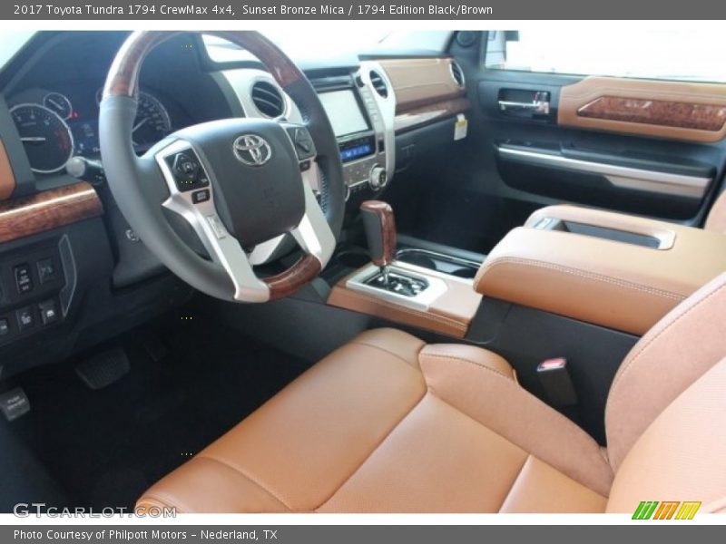 Sunset Bronze Mica / 1794 Edition Black/Brown 2017 Toyota Tundra 1794 CrewMax 4x4