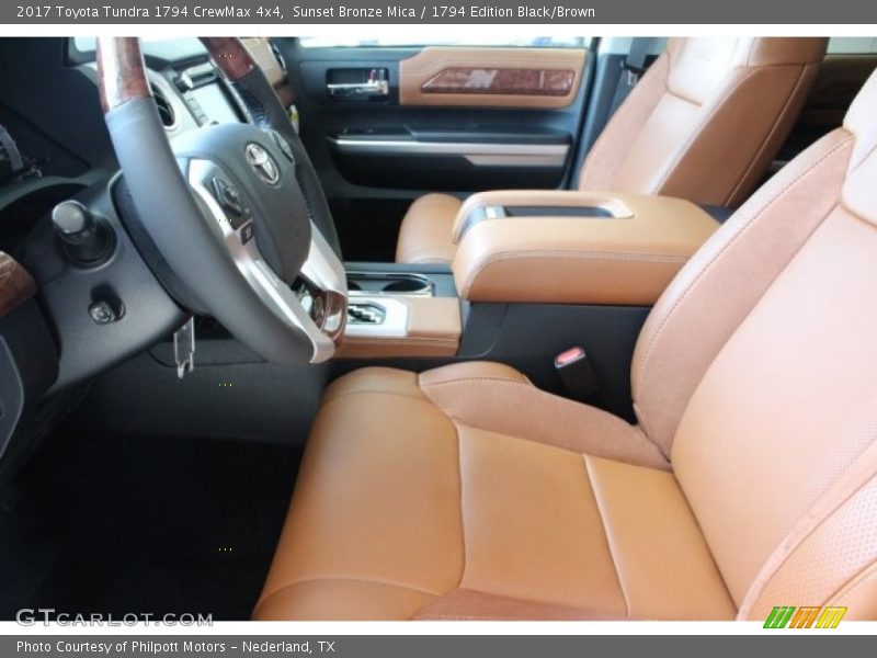 Sunset Bronze Mica / 1794 Edition Black/Brown 2017 Toyota Tundra 1794 CrewMax 4x4
