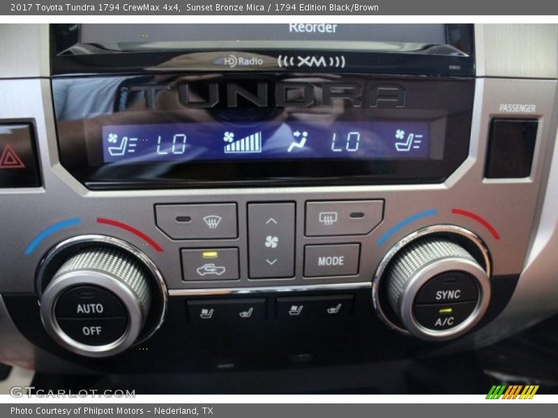 Sunset Bronze Mica / 1794 Edition Black/Brown 2017 Toyota Tundra 1794 CrewMax 4x4