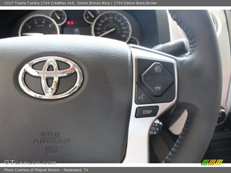 Sunset Bronze Mica / 1794 Edition Black/Brown 2017 Toyota Tundra 1794 CrewMax 4x4