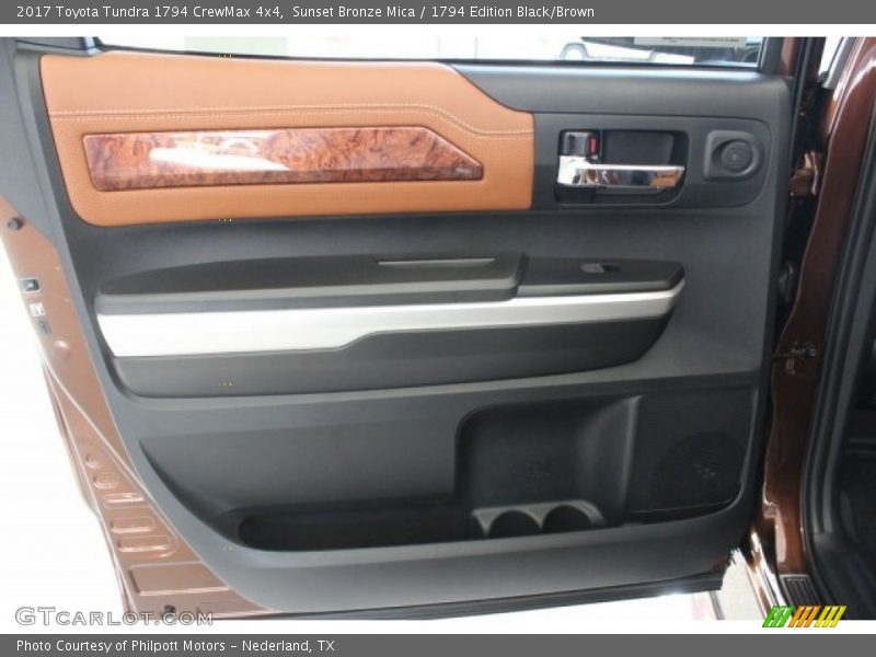 Sunset Bronze Mica / 1794 Edition Black/Brown 2017 Toyota Tundra 1794 CrewMax 4x4