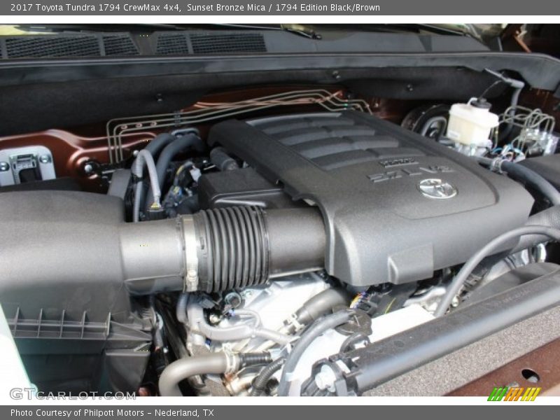 Sunset Bronze Mica / 1794 Edition Black/Brown 2017 Toyota Tundra 1794 CrewMax 4x4