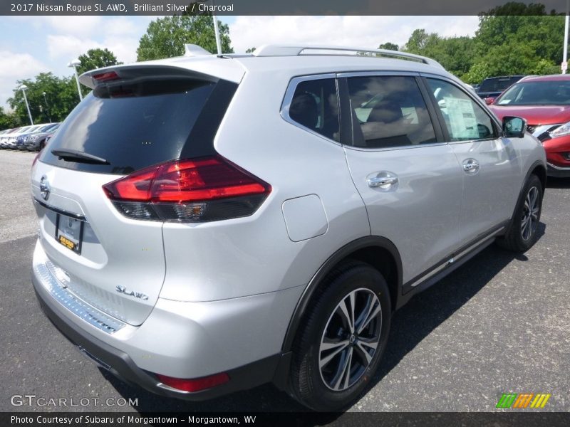 Brilliant Silver / Charcoal 2017 Nissan Rogue SL AWD