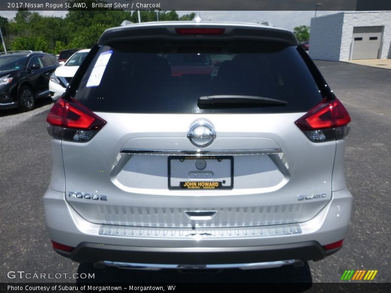 Brilliant Silver / Charcoal 2017 Nissan Rogue SL AWD