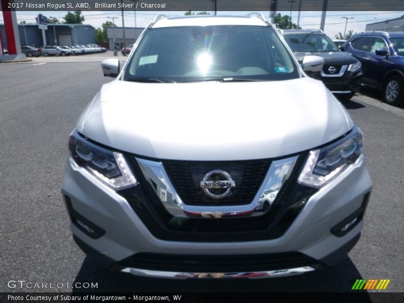Brilliant Silver / Charcoal 2017 Nissan Rogue SL AWD
