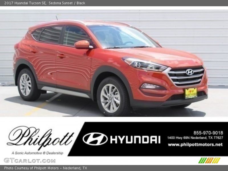 Sedona Sunset / Black 2017 Hyundai Tucson SE