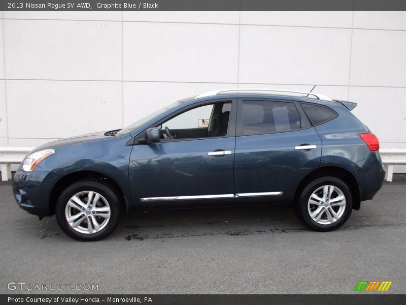 Graphite Blue / Black 2013 Nissan Rogue SV AWD