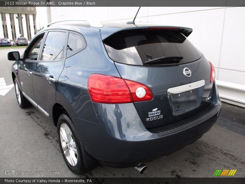 Graphite Blue / Black 2013 Nissan Rogue SV AWD