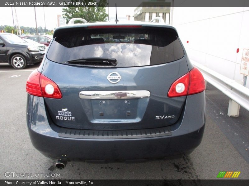 Graphite Blue / Black 2013 Nissan Rogue SV AWD