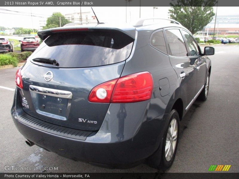 Graphite Blue / Black 2013 Nissan Rogue SV AWD