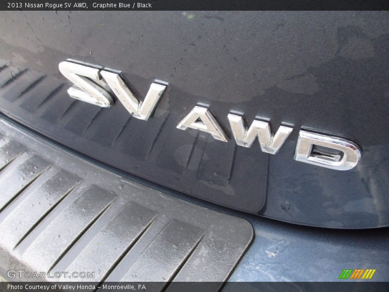 Graphite Blue / Black 2013 Nissan Rogue SV AWD